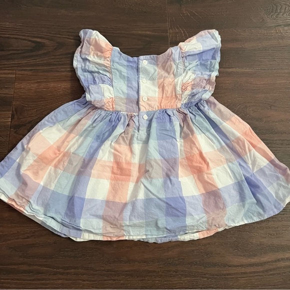 Carter's baby girl pastel checkered Easter Sundress 6-9 months - Picture 2 of 8